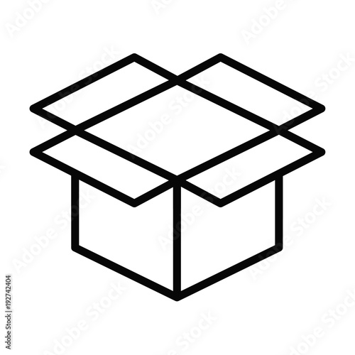 Box line simple icon