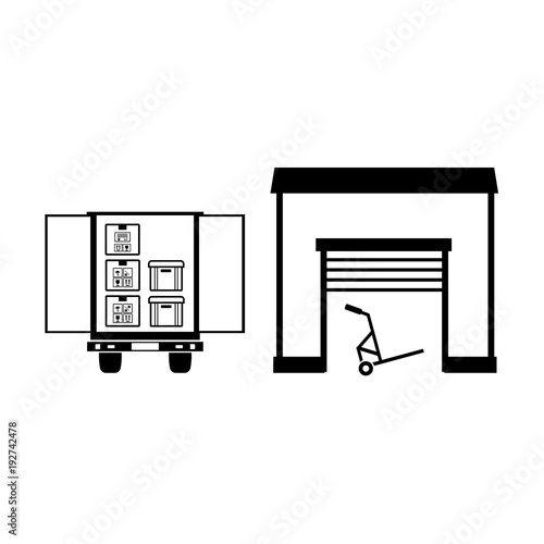 Box line simple icon