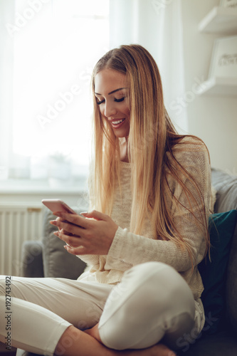 Girl Using Smart Phone