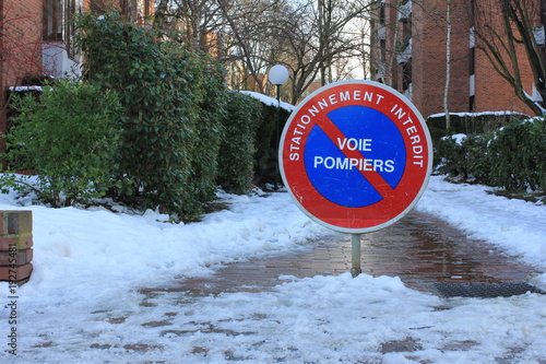 Voie pompiers photo