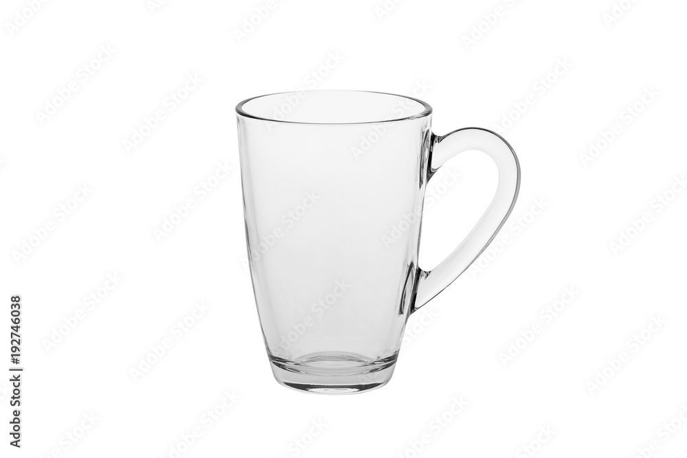 Empty glass for water, juice, cappuccino or milk isolated on white background with clipping path. Empty glass for water, juice, cappuccino or milk isolated on white background with clipping path.