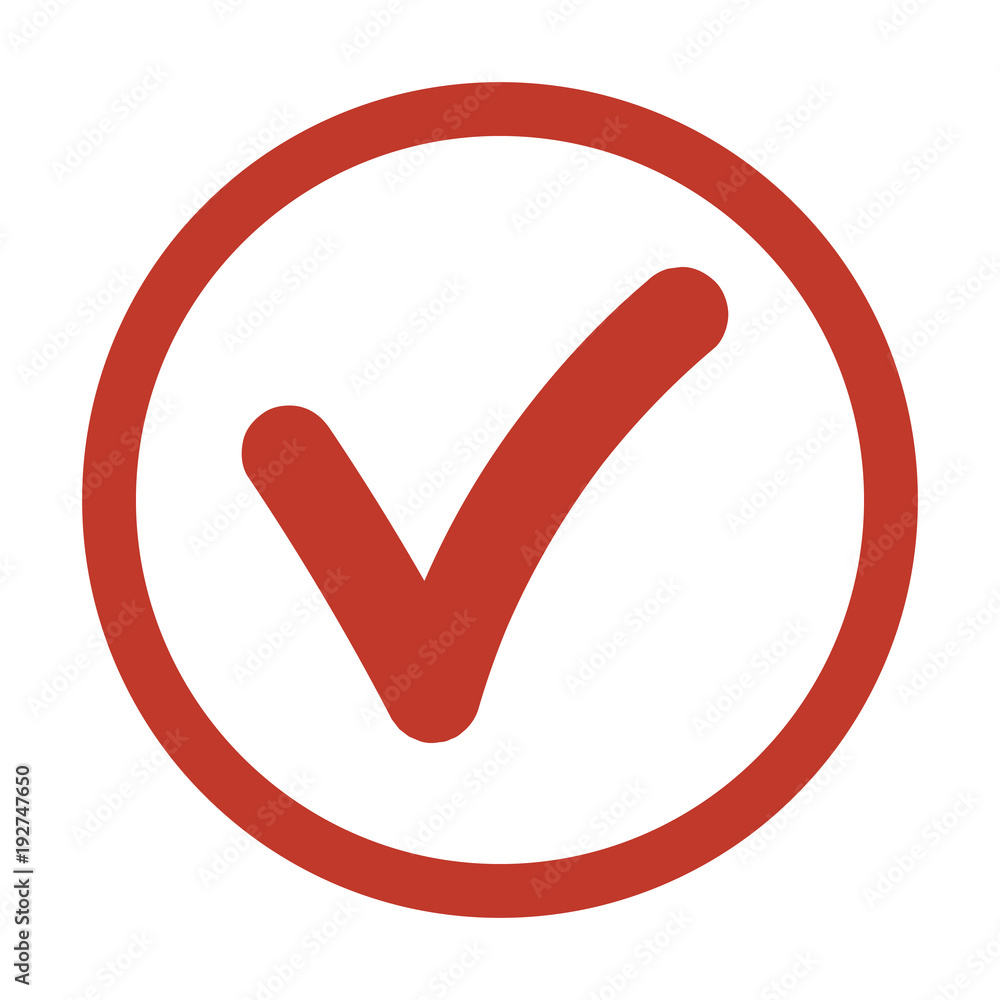 Check Icon on white background. Check Icon on white background.