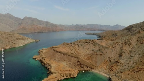  Fly above Khasab Fjords, Oman ( aerial footage )