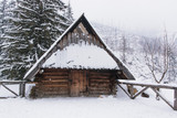 Hut under snow