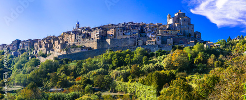 Traditional medieval hilltop villages of Italy- Grotte di Castro. Viterbo province