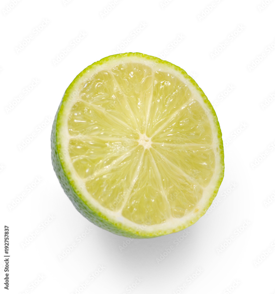 Lime on white background isolation Lime on white background isolation
