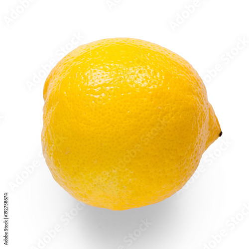 Lemon on white background isolation