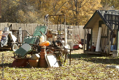 Backyard junk