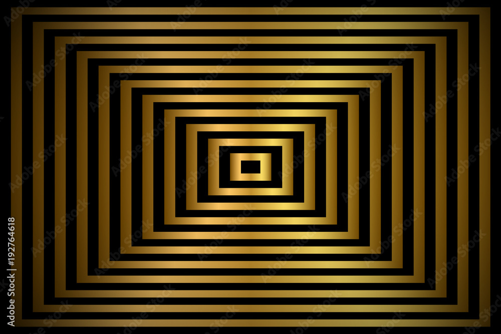Golden abstract background, gold rectangles with shadow, vector illustration Golden abstract background, gold rectangles with shadow, vector illustration