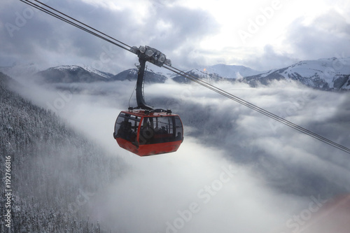 Winterlandschft mit Gondel
