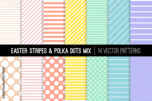 Pastel Rainbow Polka Dot an...