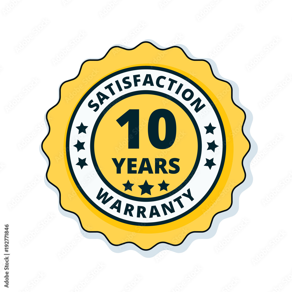 10 Year Warranty 10 Year Warranty