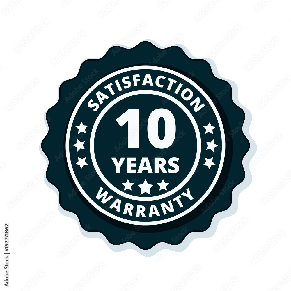 10 Year Warranty 10 Year Warranty