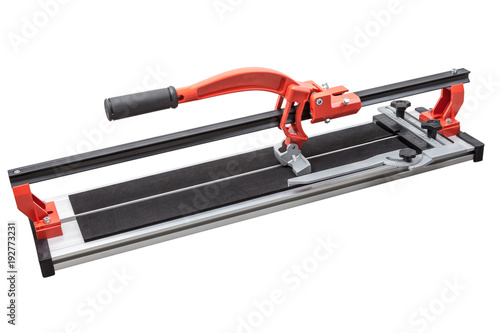 Ceramic tile cutter isolated on white