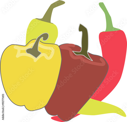 healthy food, vegetables - paprika