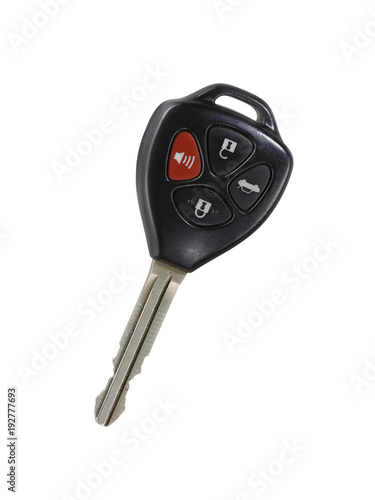 Remote car key isolated on white background