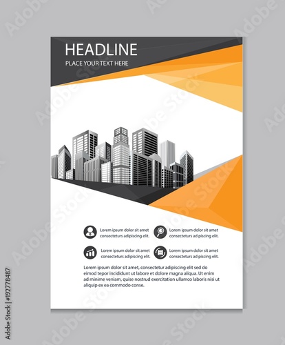 design cover annual report brochure layout flyer poster magazine business template