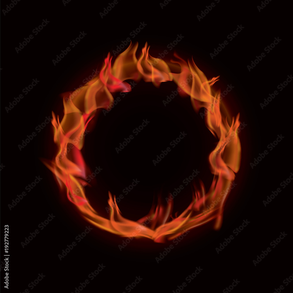 Realistic Vector Ring of Fire Realistic Vector Ring of Fire