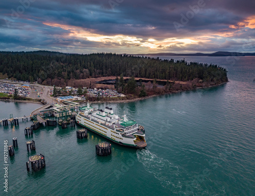 Obraz na płótnie Anacortes Ferry w salonie