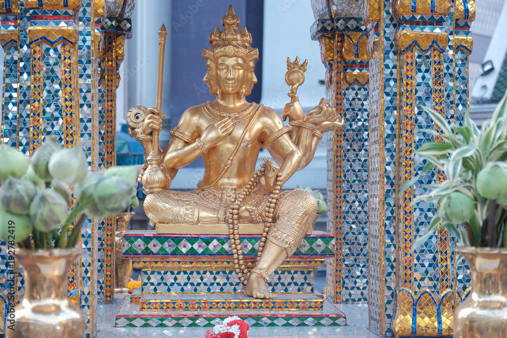 The Erawan Shrine in Bangkok. Thao Maha Phrom Shrine is a Hindu shrine in Bangkok The Erawan Shrine in Bangkok. Thao Maha Phrom Shrine is a Hindu shrine in Bangkok