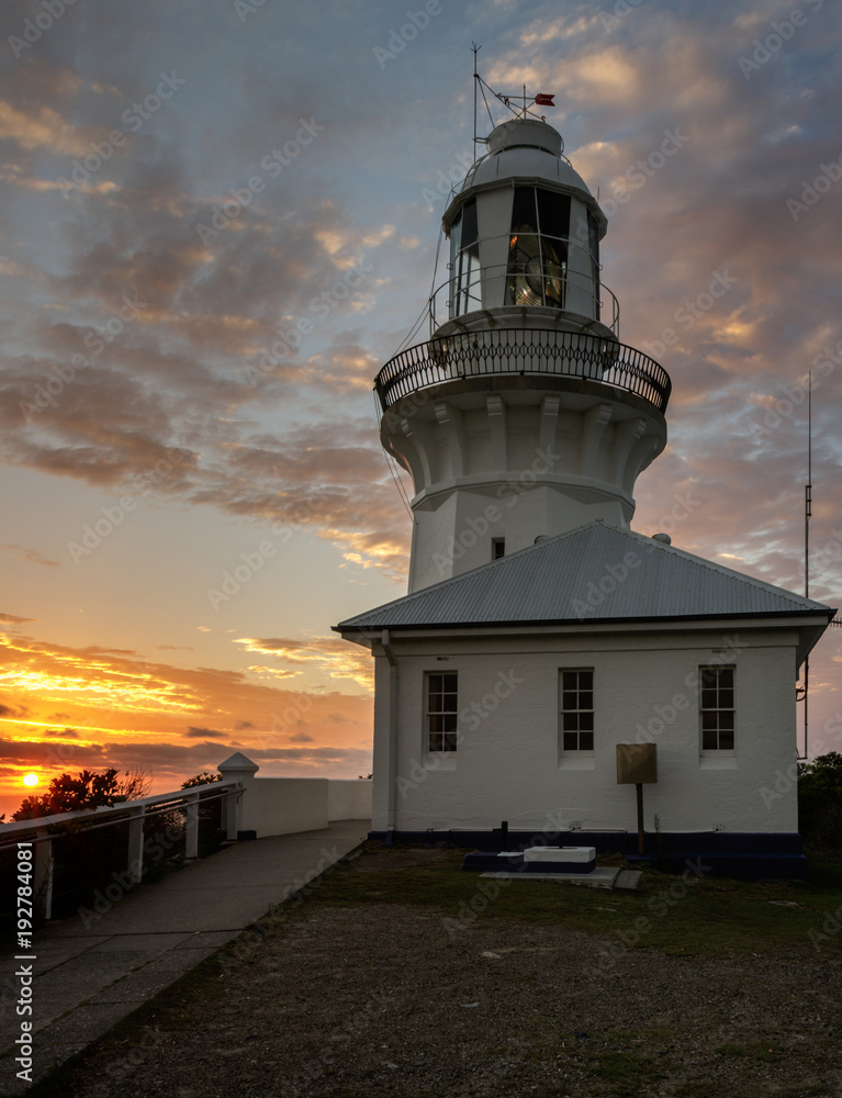 Smoky Cape Lighthouse at sunrise