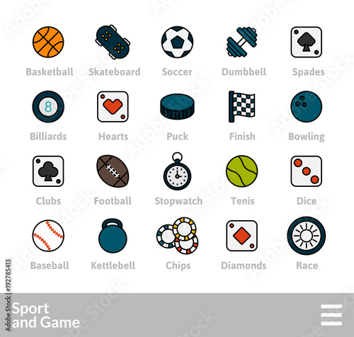 Outline icons thin flat design, modern line stroke style