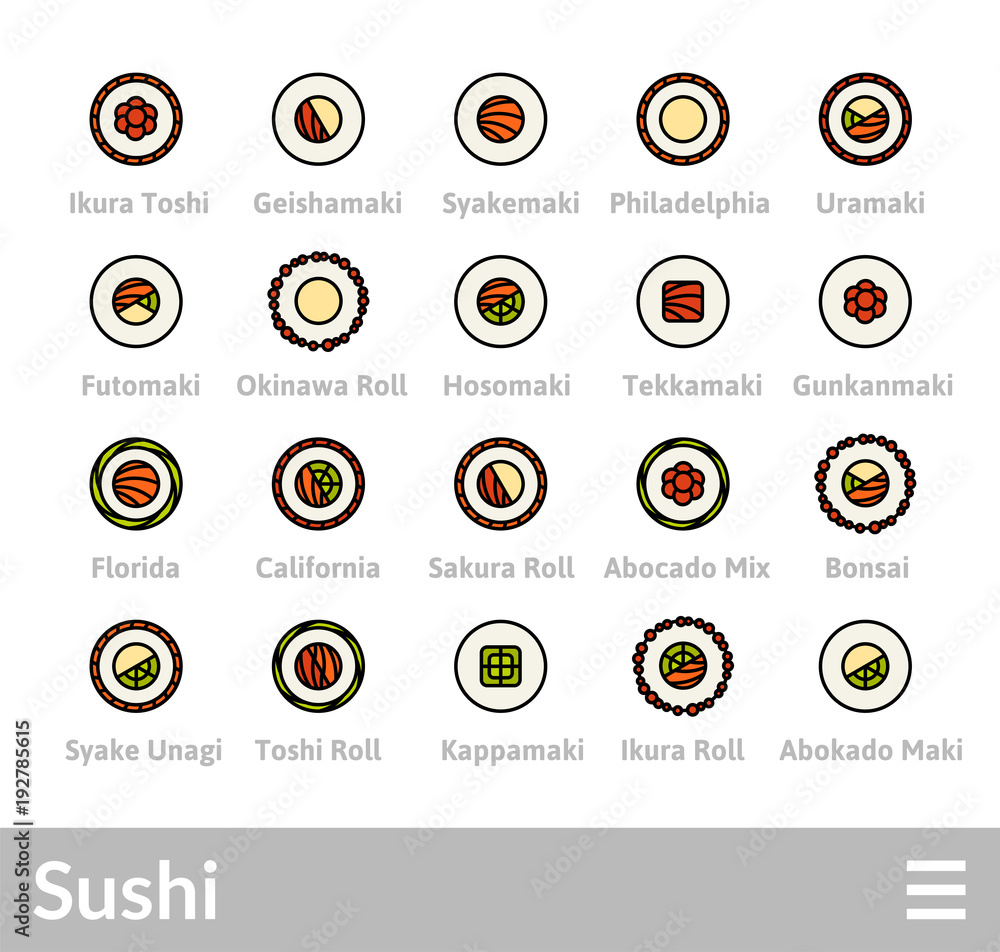 Outline icons thin flat design, modern line stroke style Outline icons thin flat design, modern line stroke style