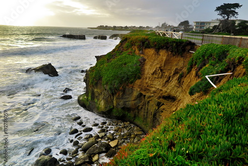 фотографія sunset at santa cruz california