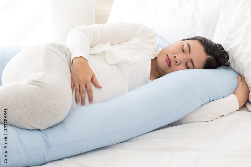 Sleeping positions during pregnancy concept Sleeping positions during pregnancy concept