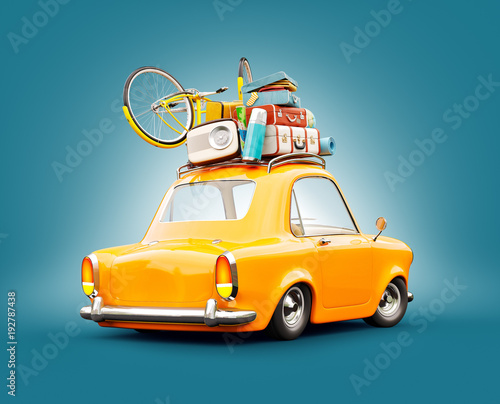 summer travel illustration