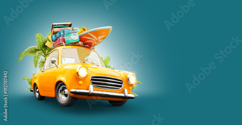 summer travel illustration