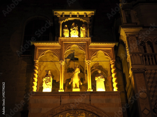 The Basilica of Santa Maria Maggiore is a church in Bergamo  one of the beautiful city in Italy. The Giovanni da Campione s porch