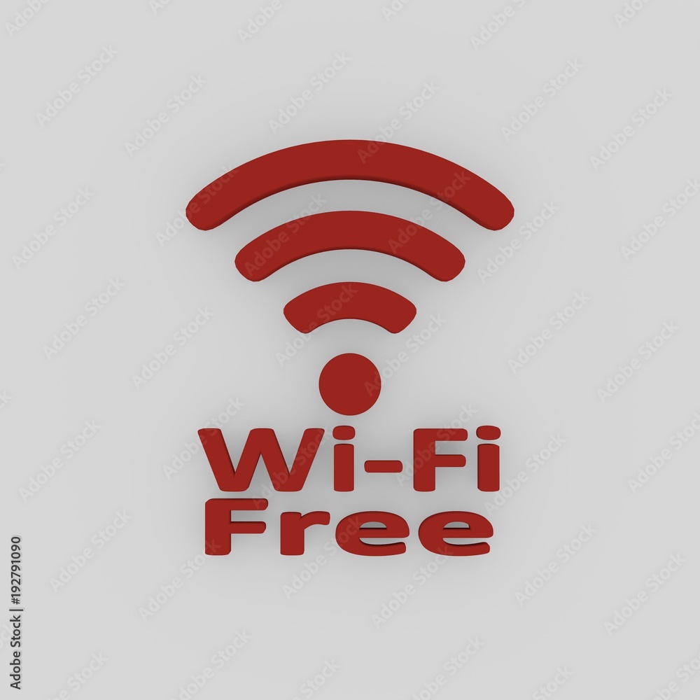 Wifi フリースポットの3dイラストマーク Stock Illustration Adobe Stock Wifi フリースポットの3dイラストマーク Stock Illustration Adobe Stock