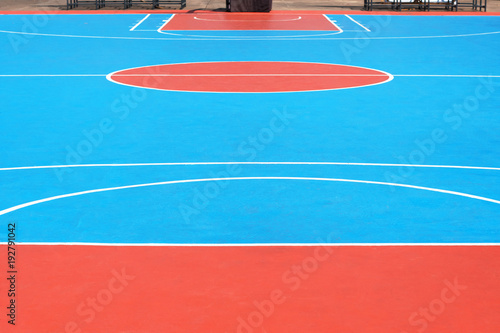 basketball court with line outdoor public