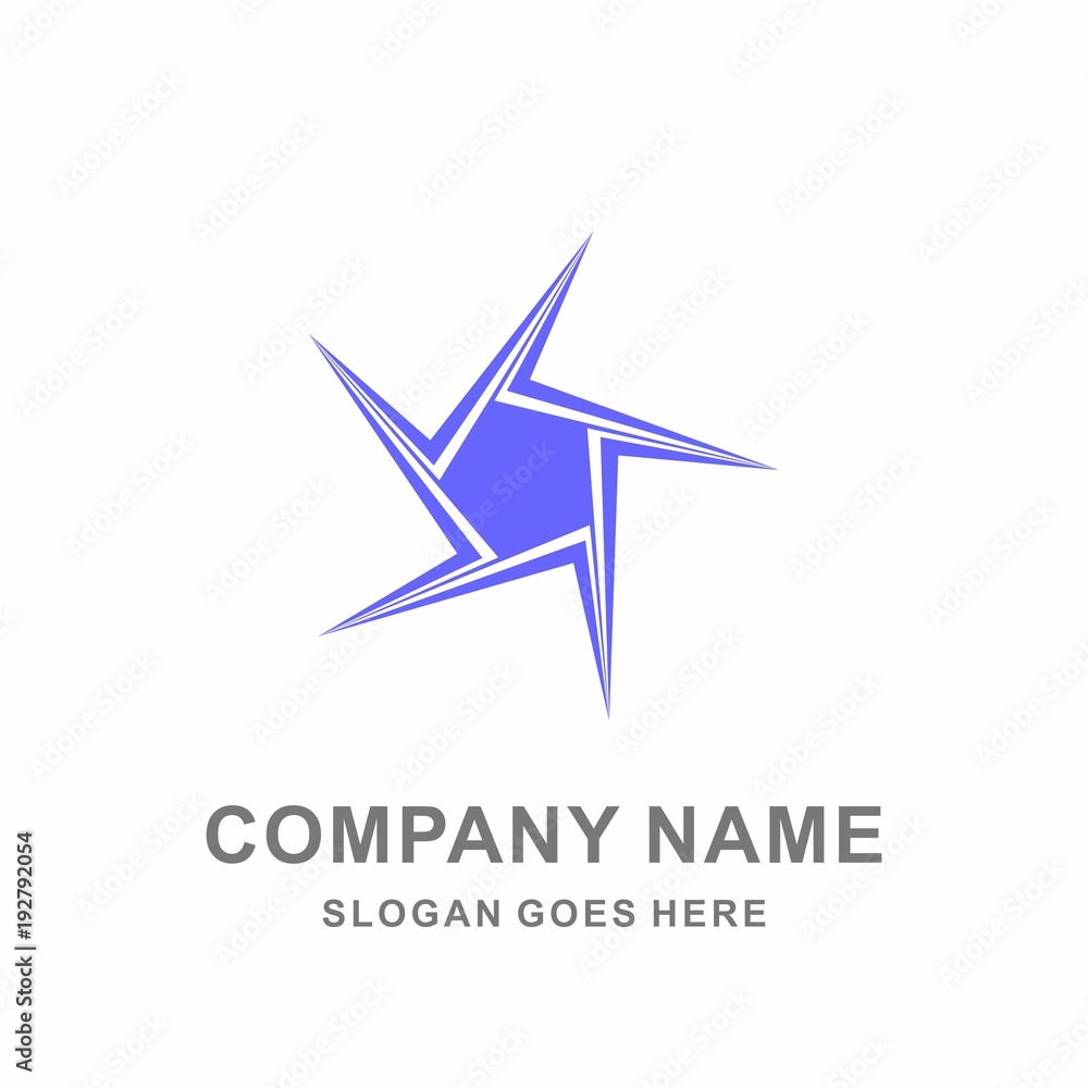 Company Stars Geometric Business Sign Vector Logo Desiagn Hexagon Company Stars Geometric Business Sign Vector Logo Desiagn Hexagon