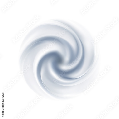 Vector yogurt swirl ice cream background. © irska