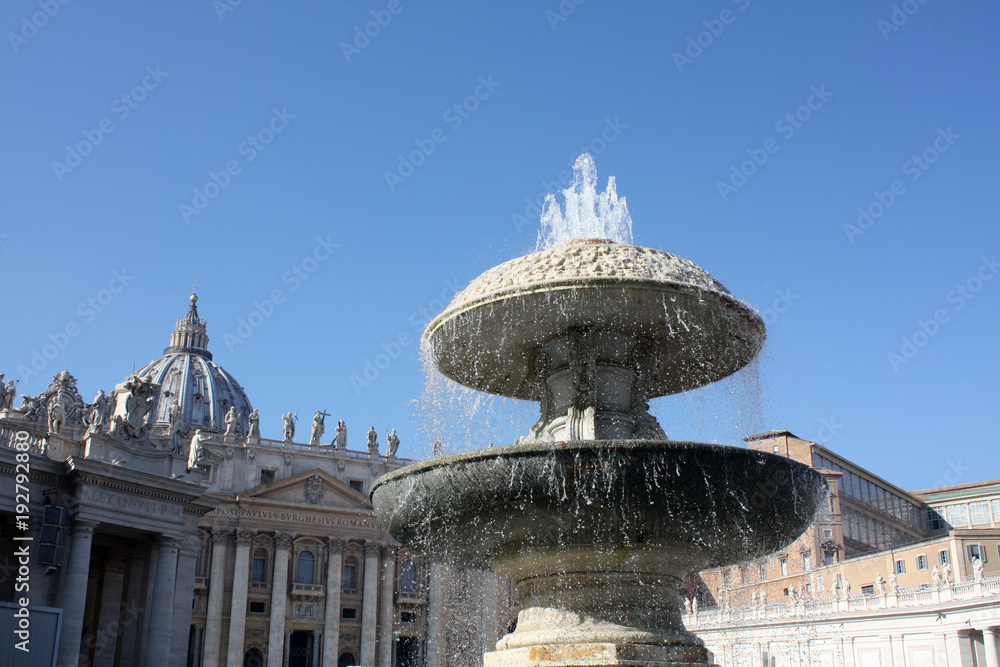 Fountain St. Peter's Basilica Vatican City