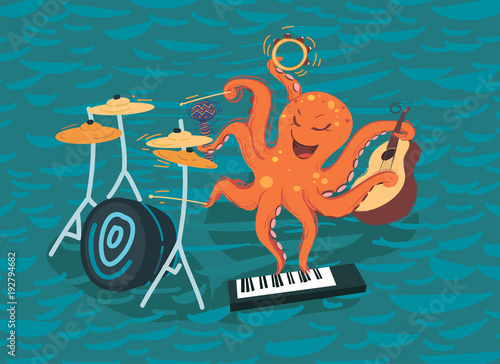 Octopus Plays Music