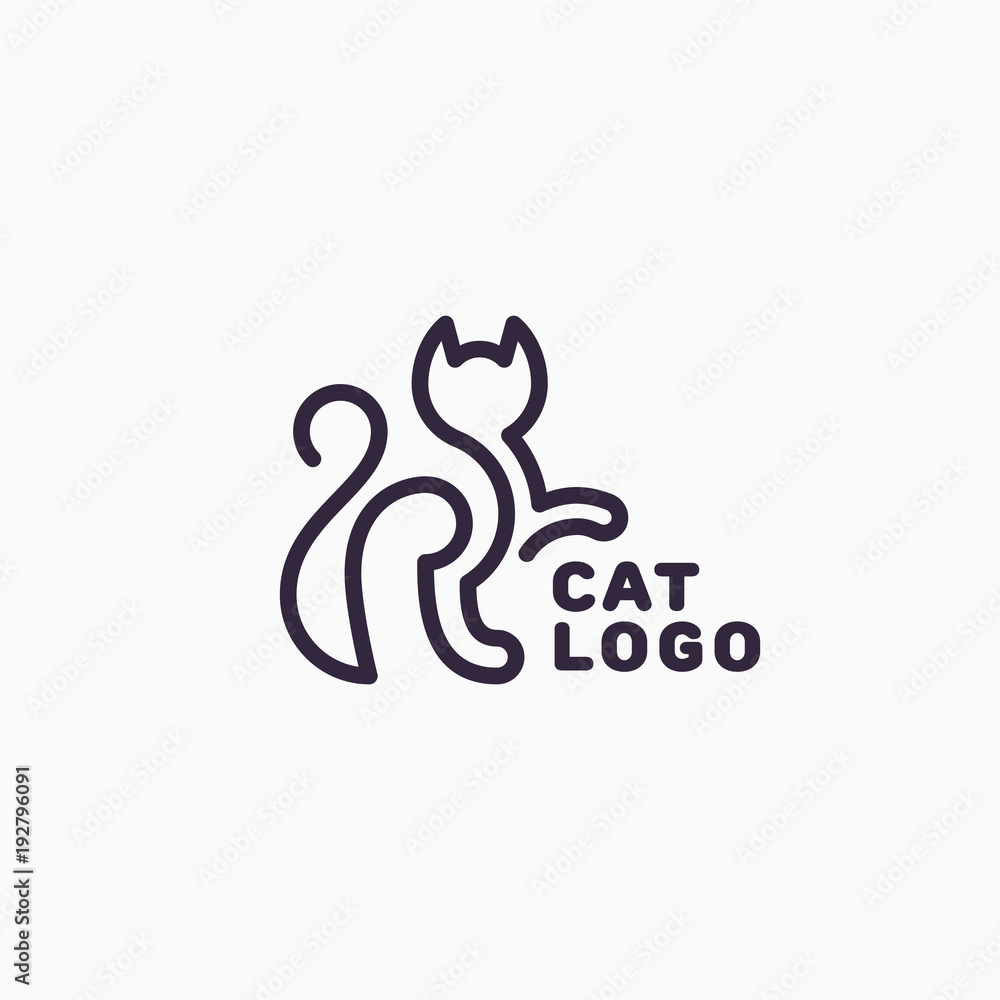Fototapeta premium Cat logo