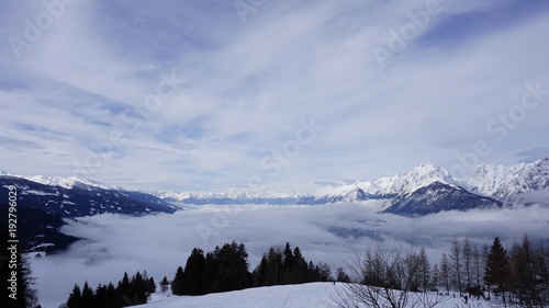 Schwaz Tirol Österreich Pillberg in der Nähe von Innsbruck Winter Nebel © Achim Kietzmann