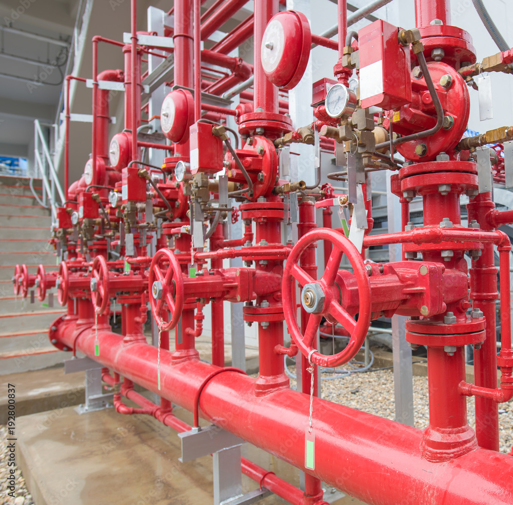 Water sprinkler and fire alarm system, water sprinkler control system and pipelines of industrial.
