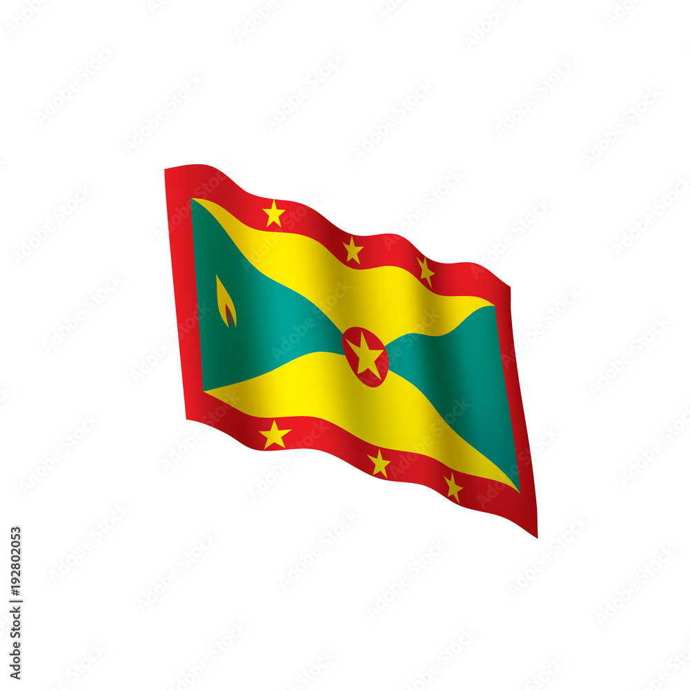 Grenada flag, vector illustration Grenada flag, vector illustration