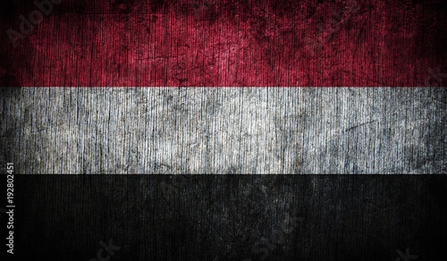 Abstract flag of Yemen