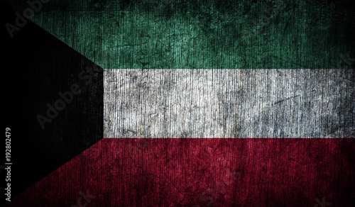 Abstract flag of Kuwait