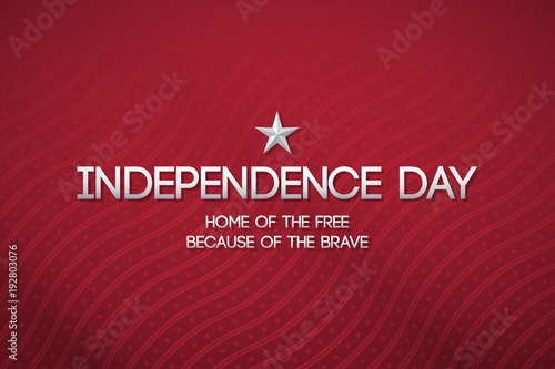 Red patriotic background for Independence day