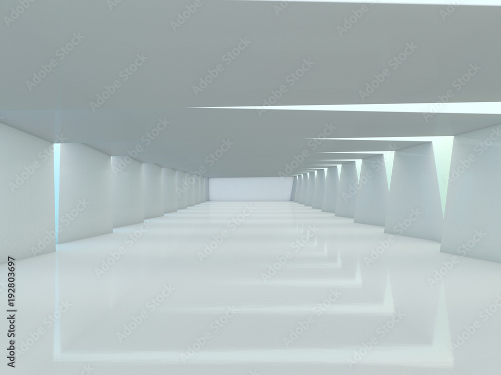 Obraz premium Abstract modern architecture background. 3D rendering