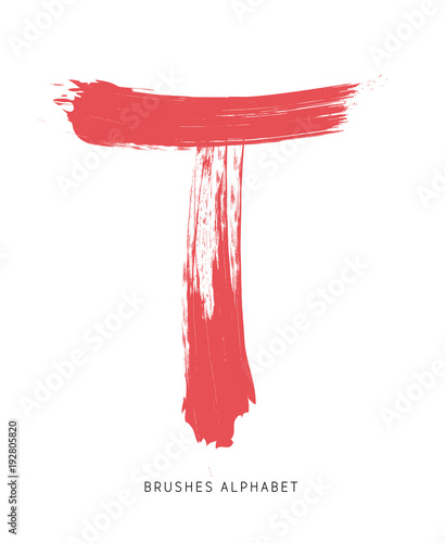 Alfabeto Spennellato Lettera T