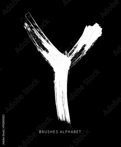 Alfabeto Spennellato Lettera Y