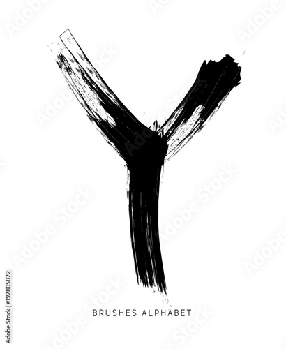 Alfabeto Spennellato Lettera Y