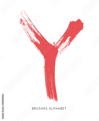 Alfabeto Spennellato Lettera Y